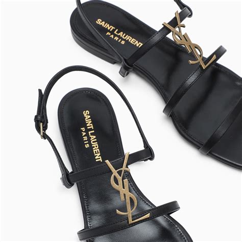 ysl cassandra sandals flat